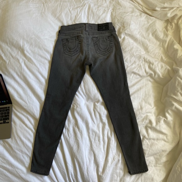 Women's True Religion Skinny Jeans Size 27-grey - Picture 4 of 6